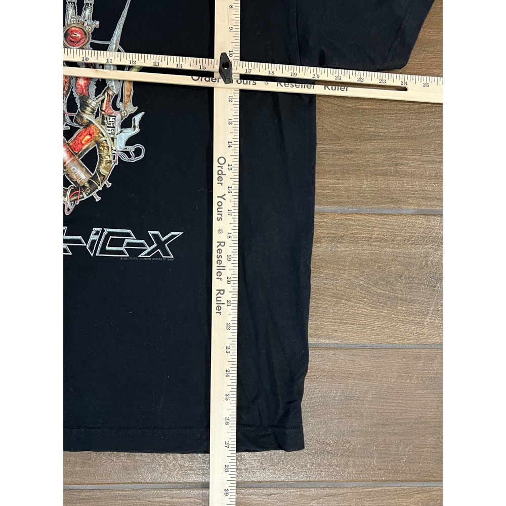 Vintage Static-X 2001 Tour Shirt Giant Tag Machine Era Binary Black Mens Large - Picture 4 of 6